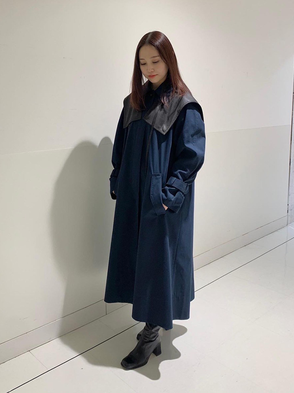 美品⭐︎ LE CIEL BLEU フェイクレザーシャツコート LE CIEL BLEU official