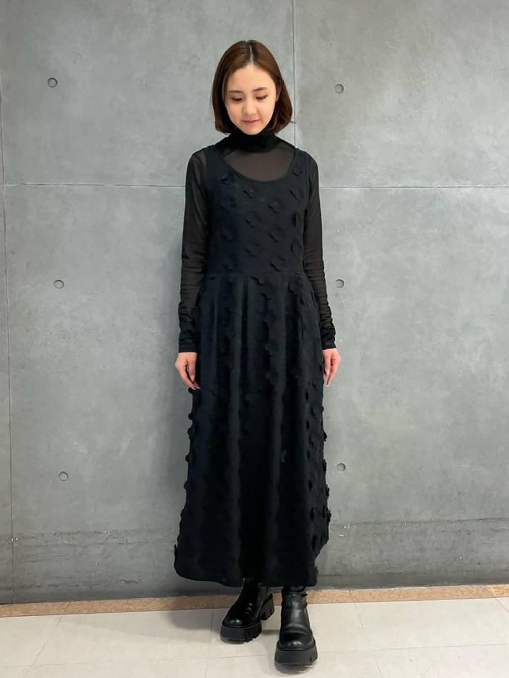 トップス LE CIEL BLEU Sheer Bow Top 36 LE CIEL BLEU LE CIEL BLEU/テクスチャーシアーボウトップ