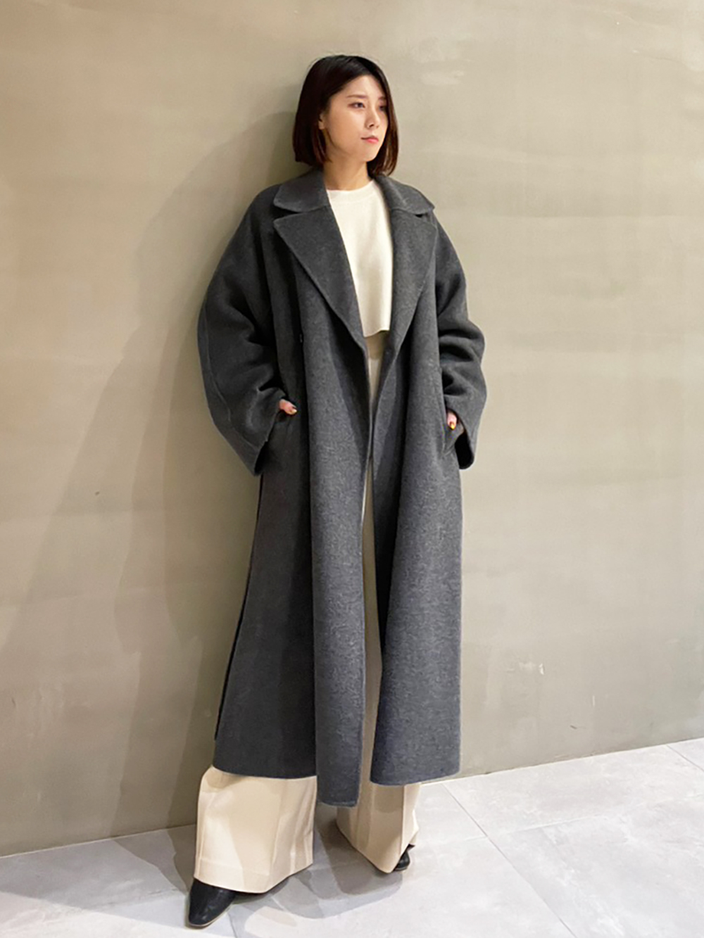 ル シェル ブルー - LE CIEL BLEU | Wrapped Trench Coat-Light