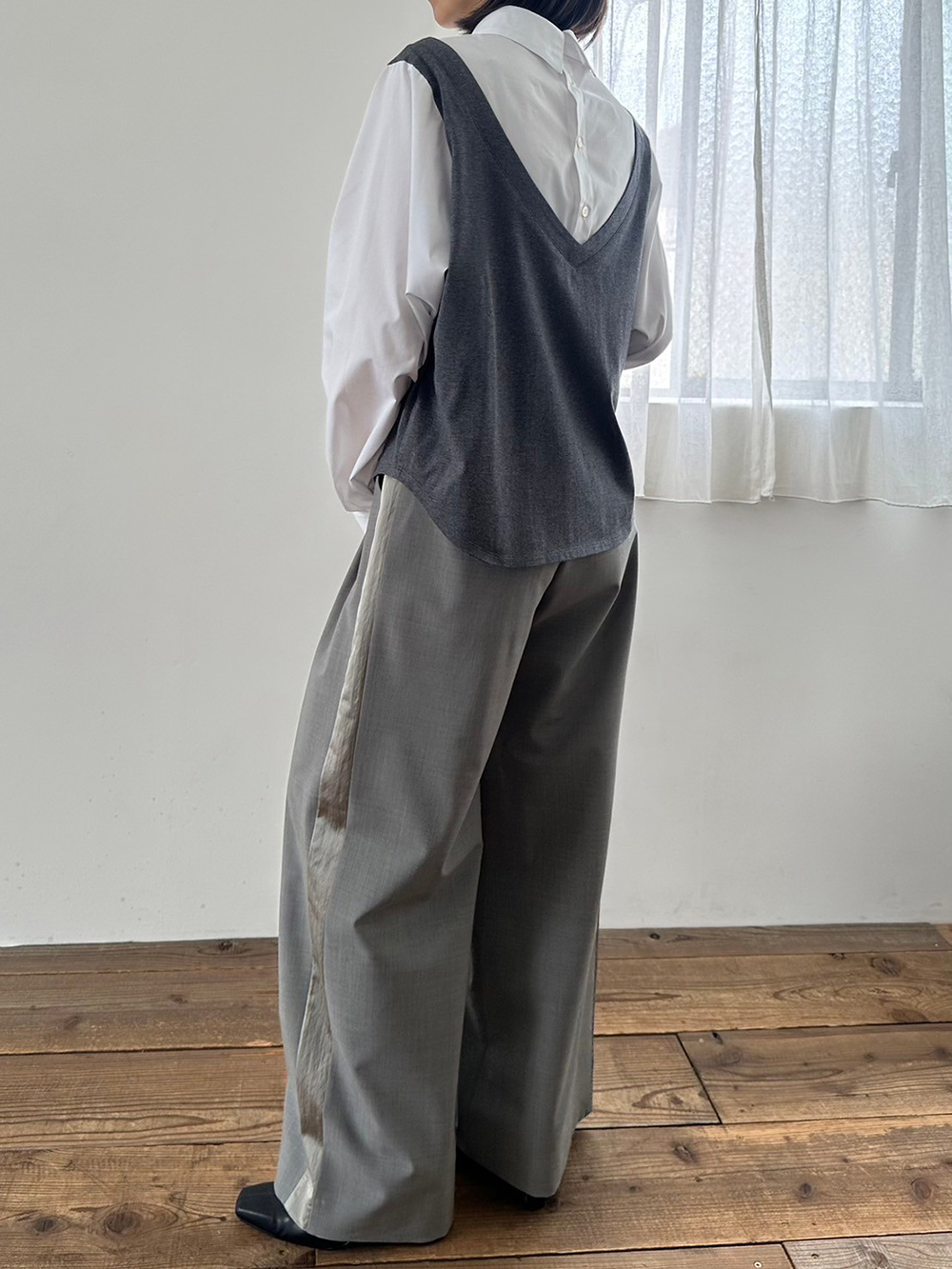 ル シェル ブルー - LE CIEL BLEU | Double Face Scarf Wool