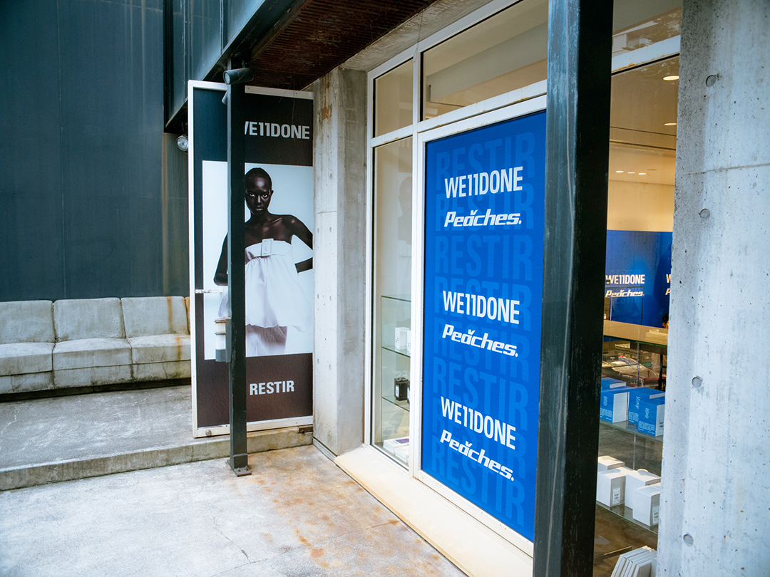 WE11DONE | Peaches POP-UP at RESTIR