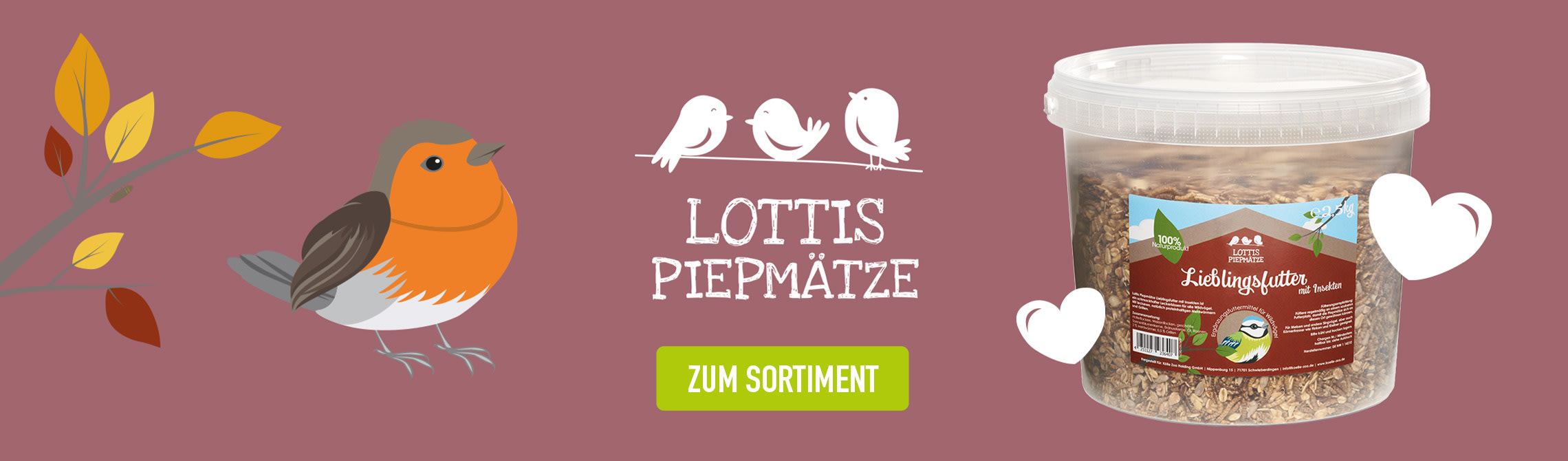 Lottis Piepmätze Wildvogelfutter jetzt Sortiment entdecken!