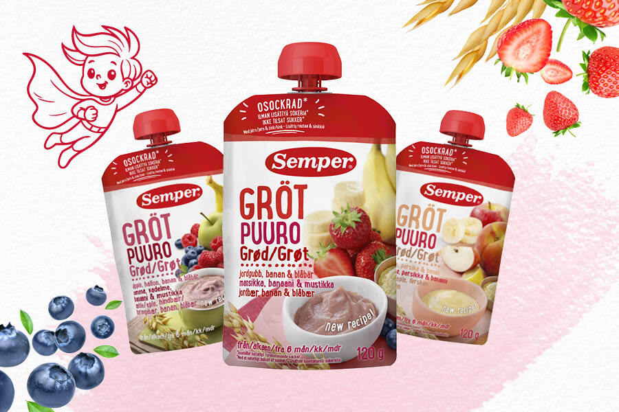 Semper-puuroissa lisättyä rautaa!