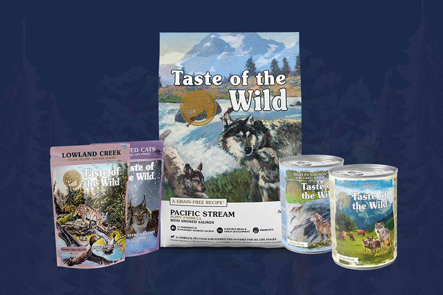 Löydä Taste of the Wild -lemmikkiruoat