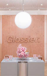Glossier in Covent Garden, London shot by Dezeen