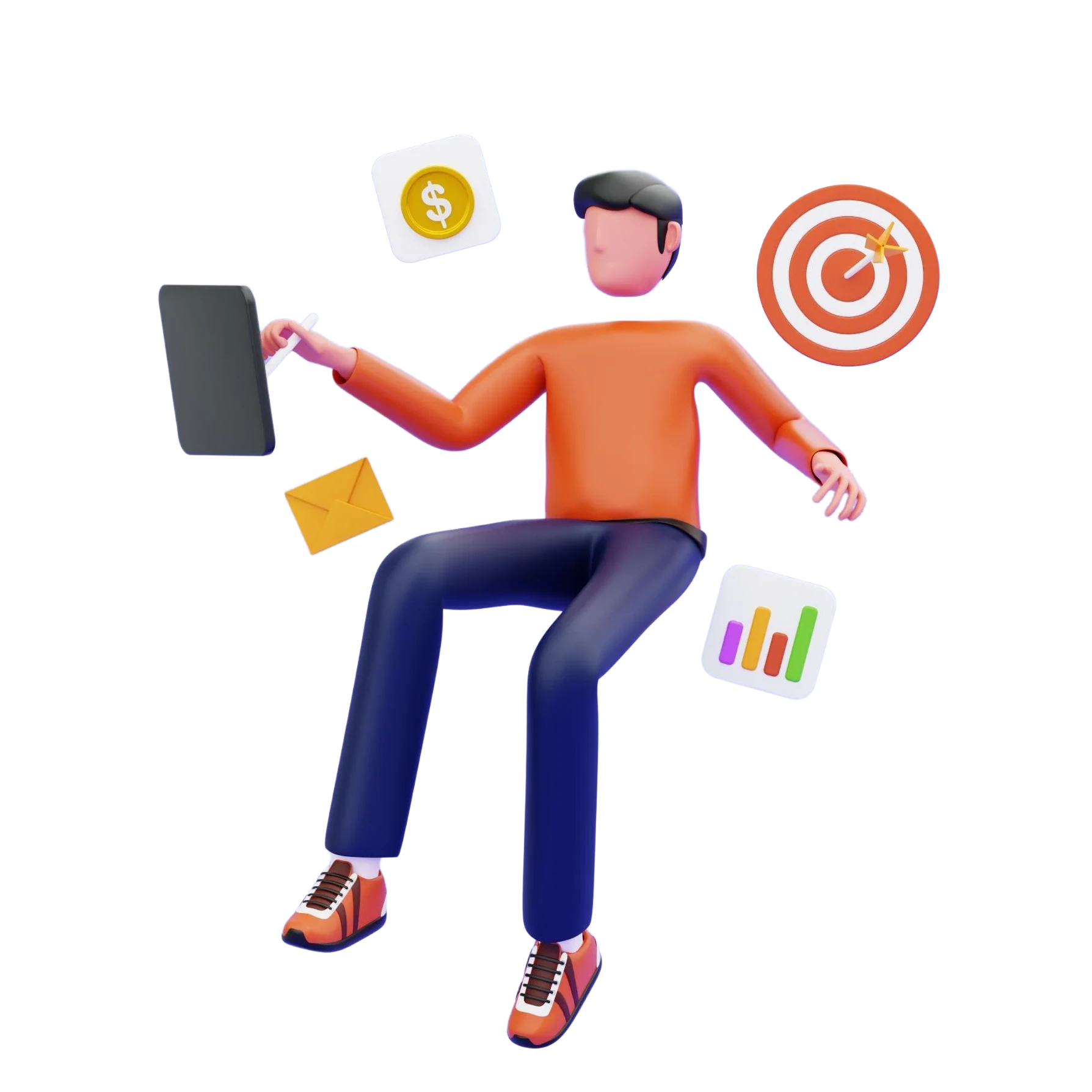 Person thinking with laptop