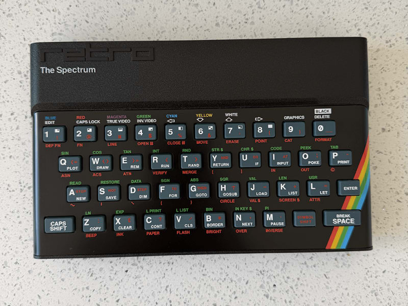 A Sinclair Spectrum, the indestructible 'brick' at the centre of this memory.