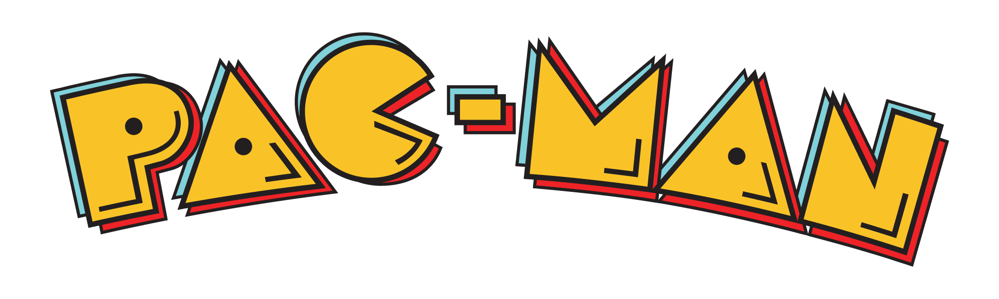 A white PAC MAN eating two white pills.