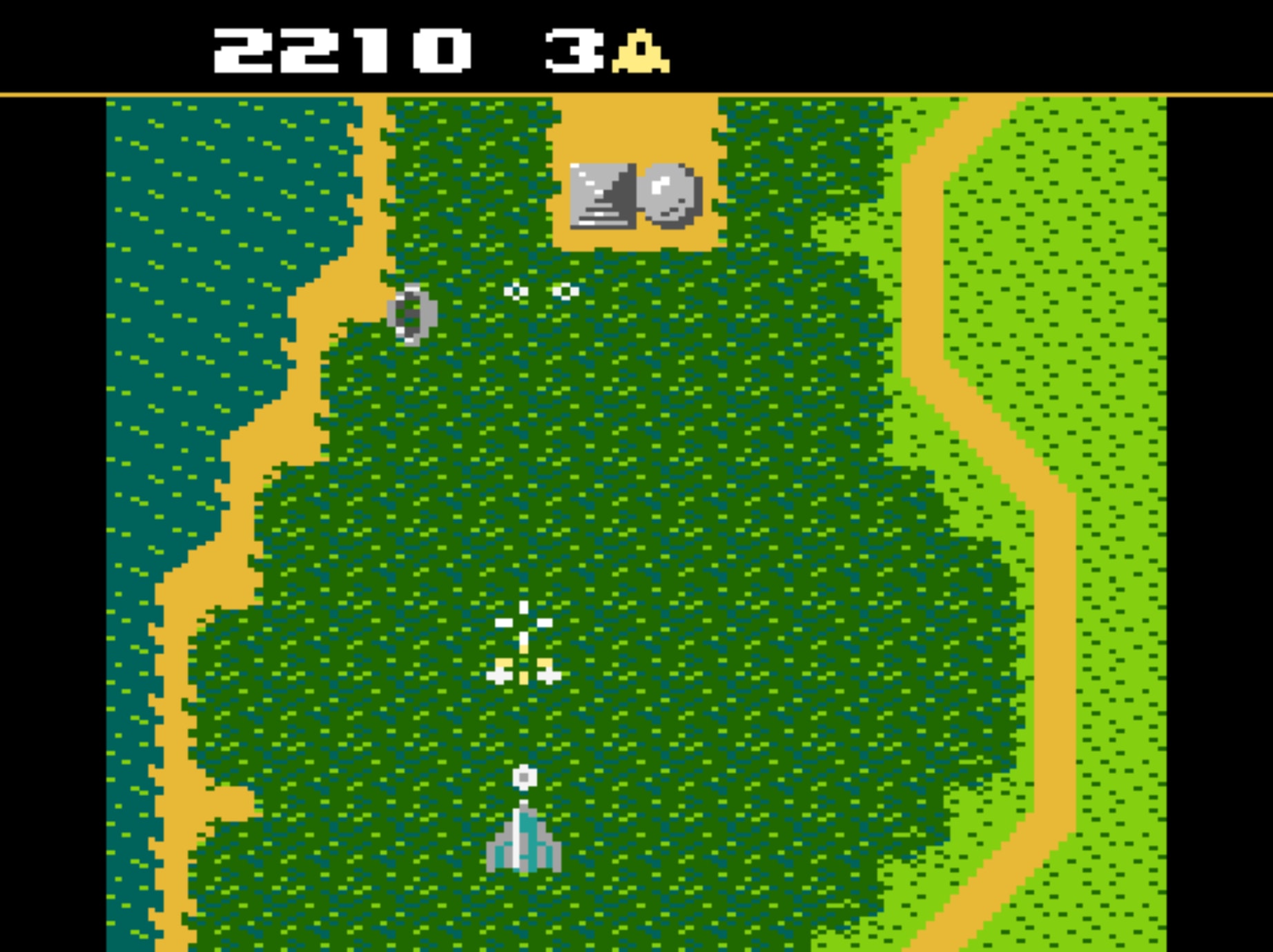 Xevious gameplay on the Atari 7800
