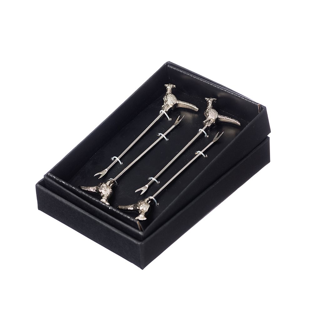 a set of metal objects in a box