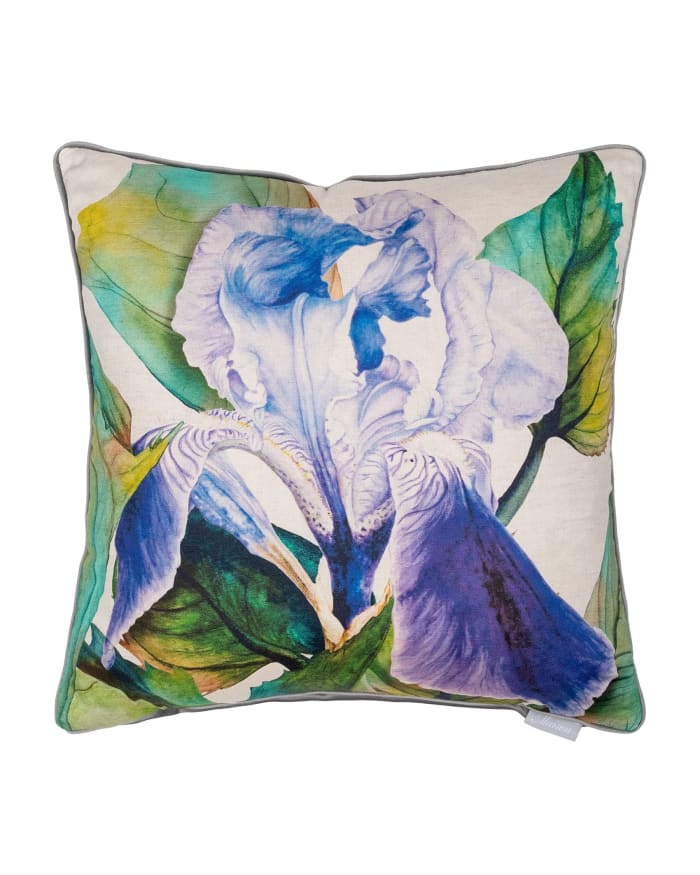 a pillow with a flower on it