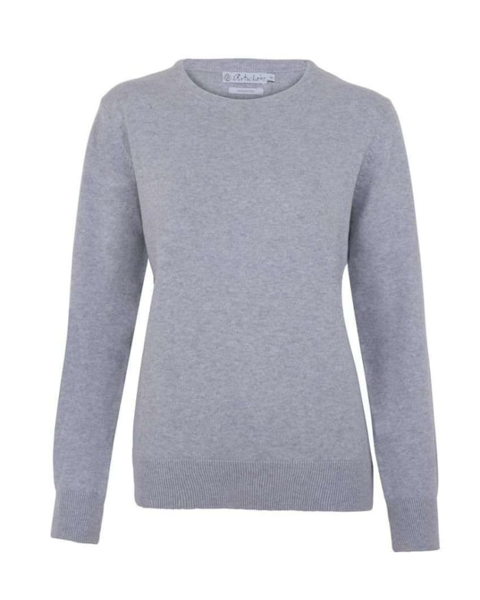 a grey sweater on a white background