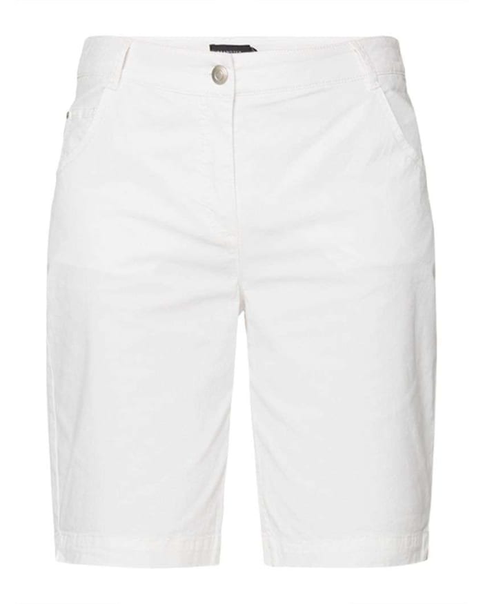 a white shorts with a belt