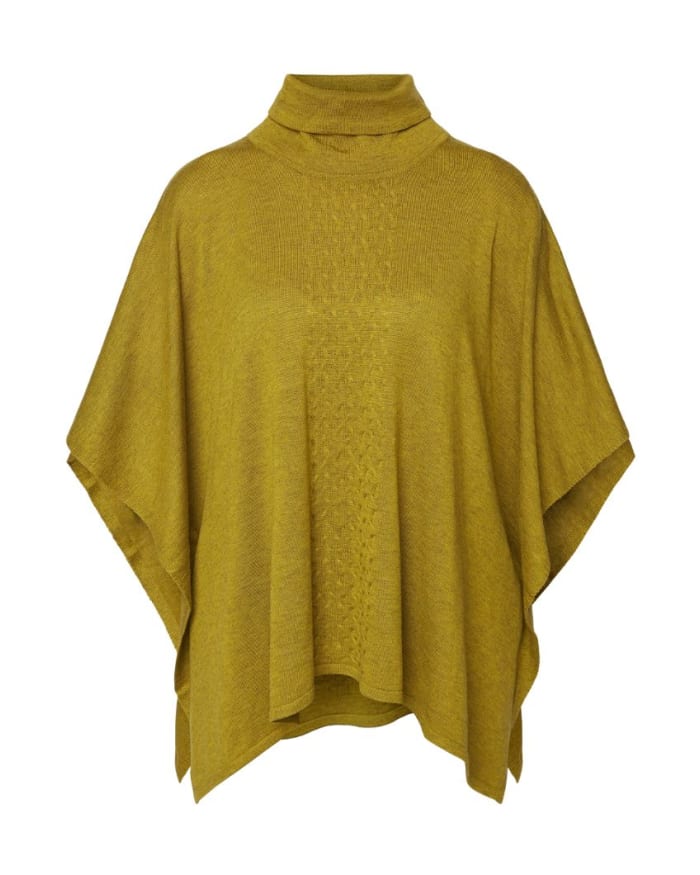 a yellow poncho on a mannequin