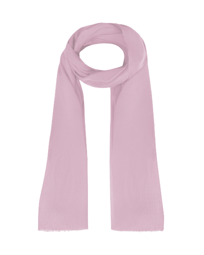 a pink scarf on a white background