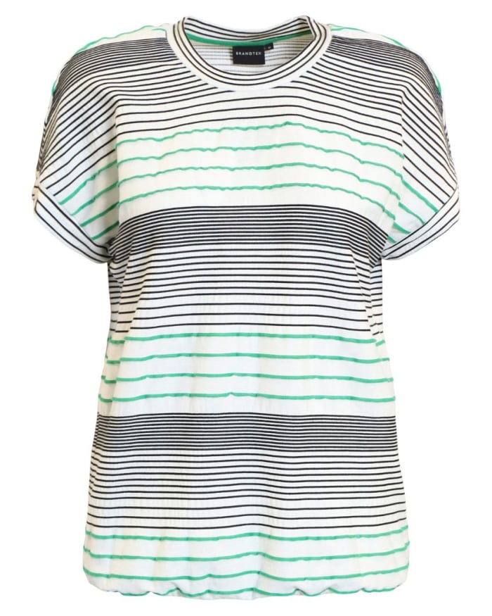 a striped shirt on a mannequin