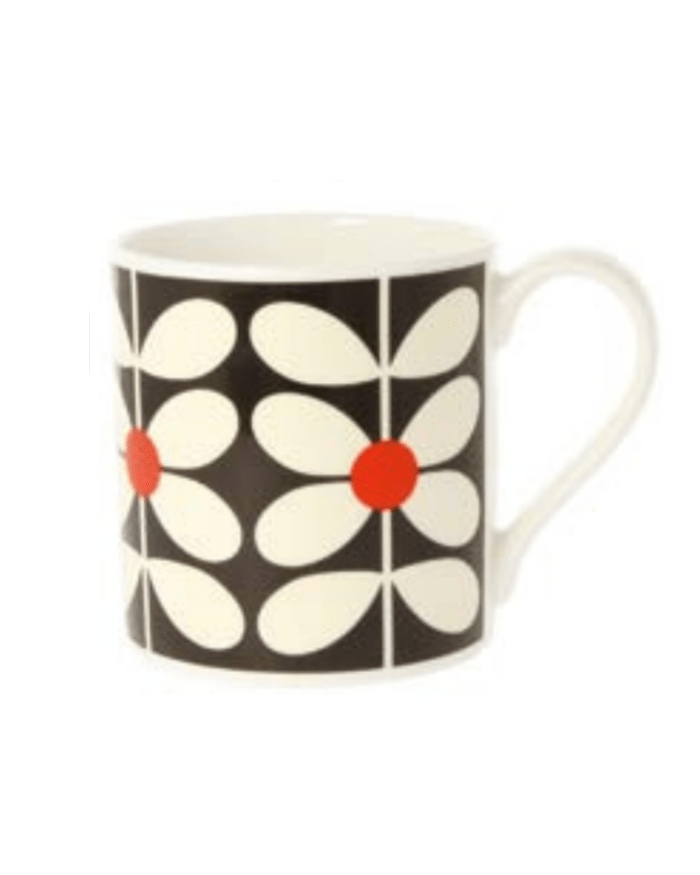 a coffee mug with a design on it