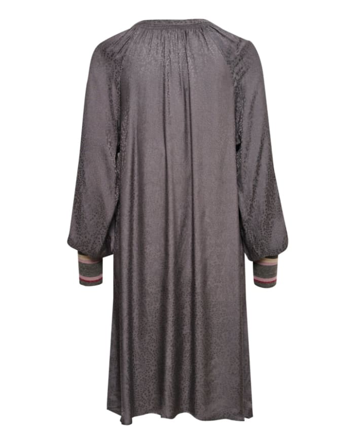 a long grey robe with long sleeves