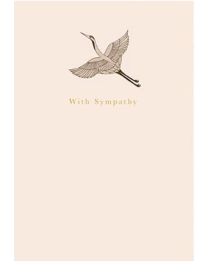 a card with a bird flying