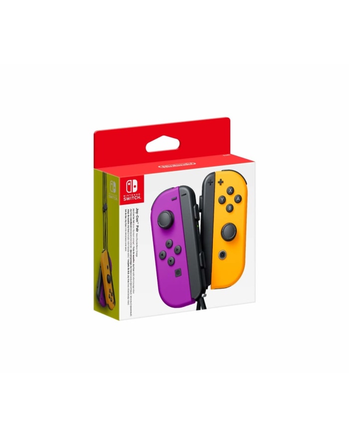 Nintendo switch with purple and orange joycons discount