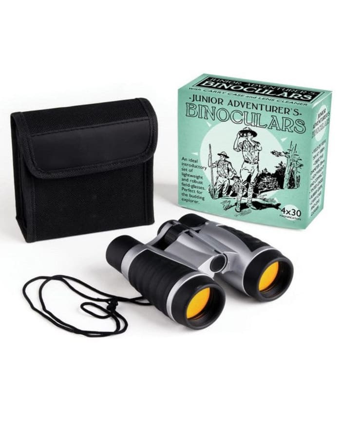 a binoculars and a case