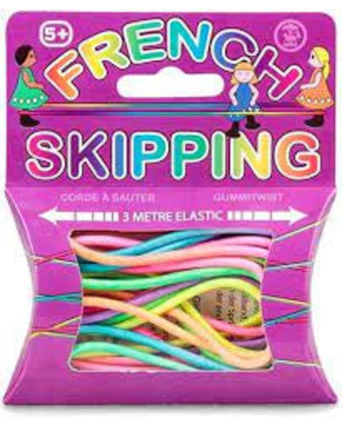 a package of colorful skipping rope