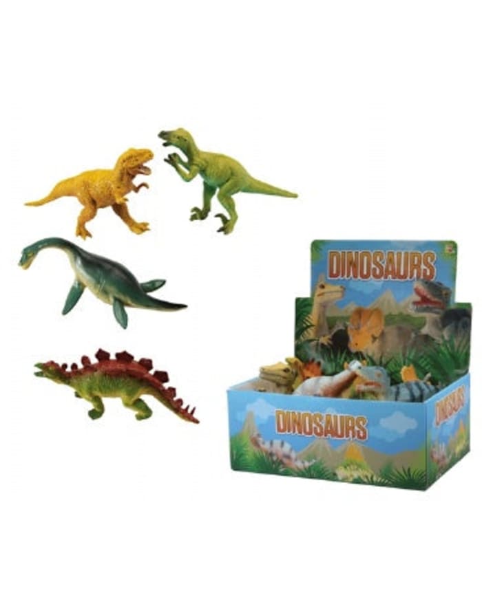 a group of dinosaurs in a box