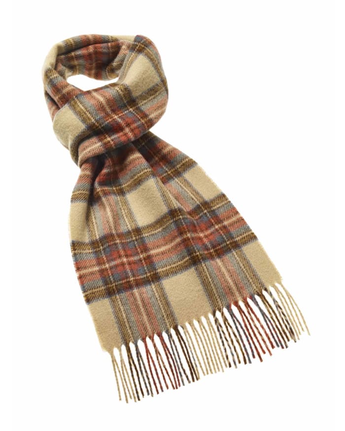 a scarf with fringes on it