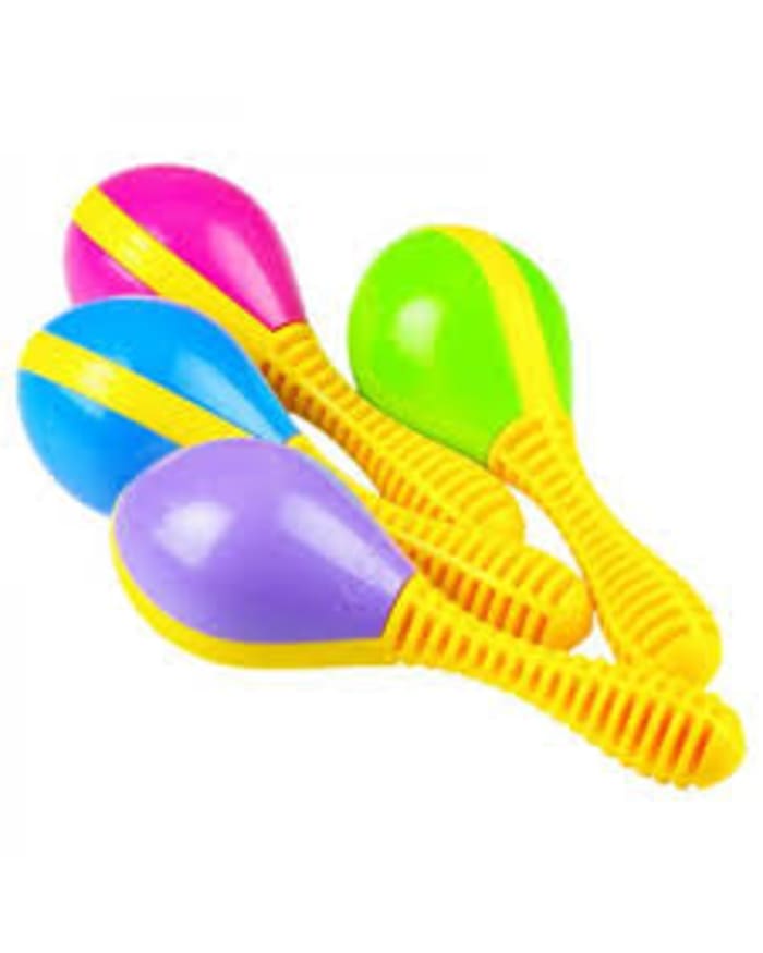 a group of colorful maracas