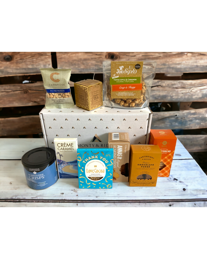 a group of boxes and containers on a table