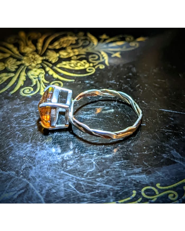 a ring on a table