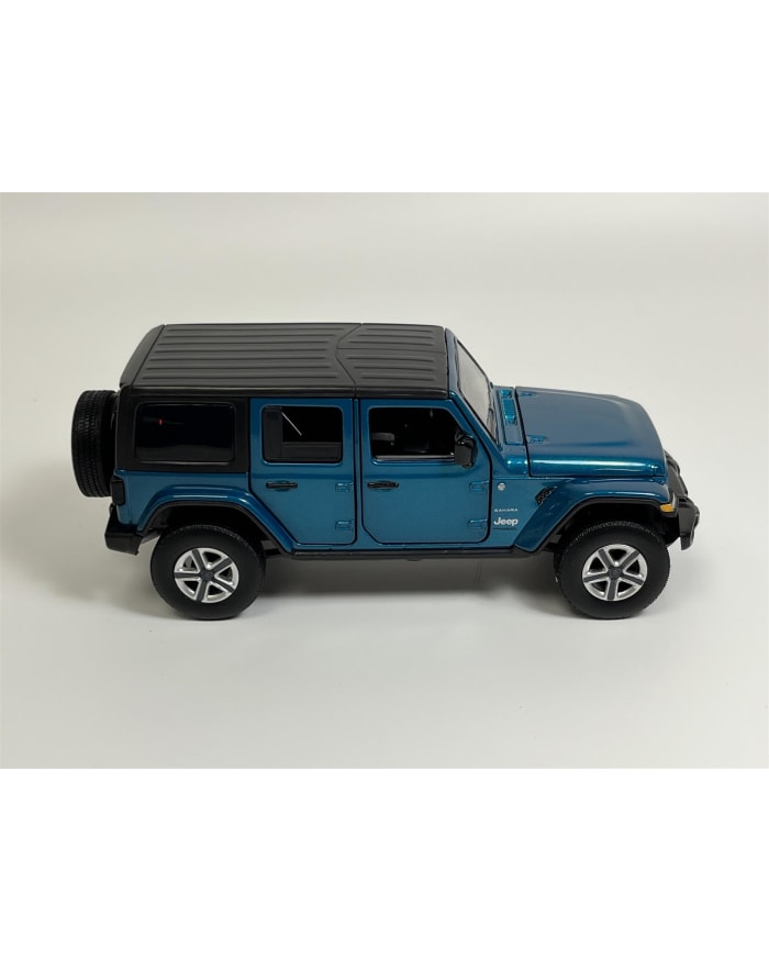 a blue jeep toy car