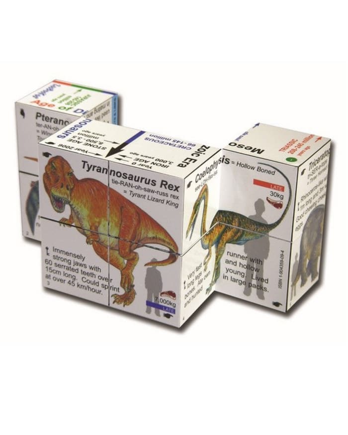 several boxes of dinosaurs