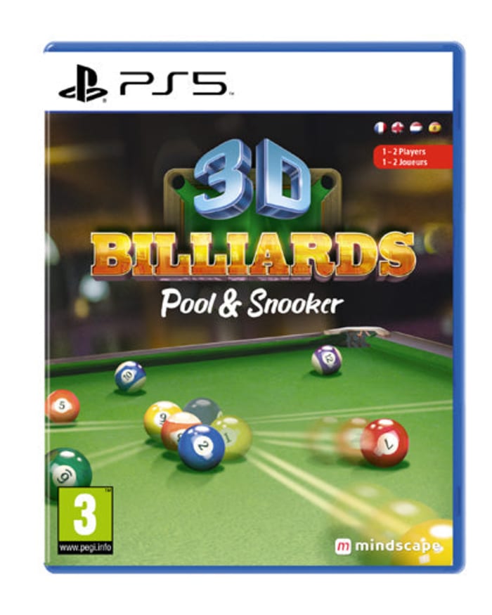 a video game cover with pool balls