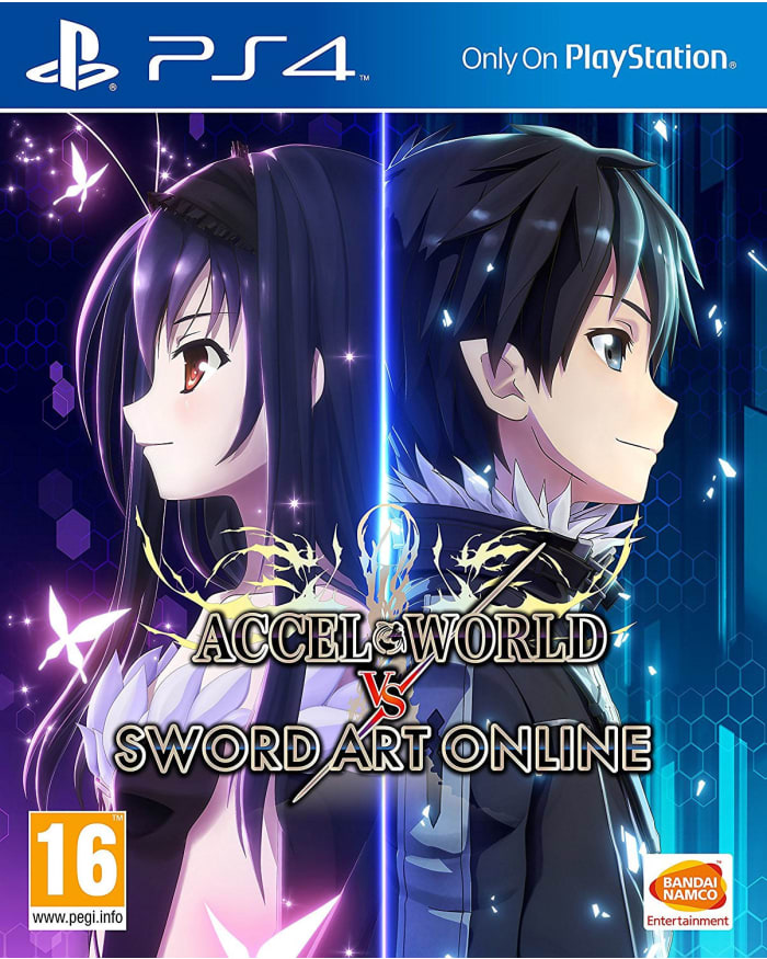 a video game cover with a couple of anime characters