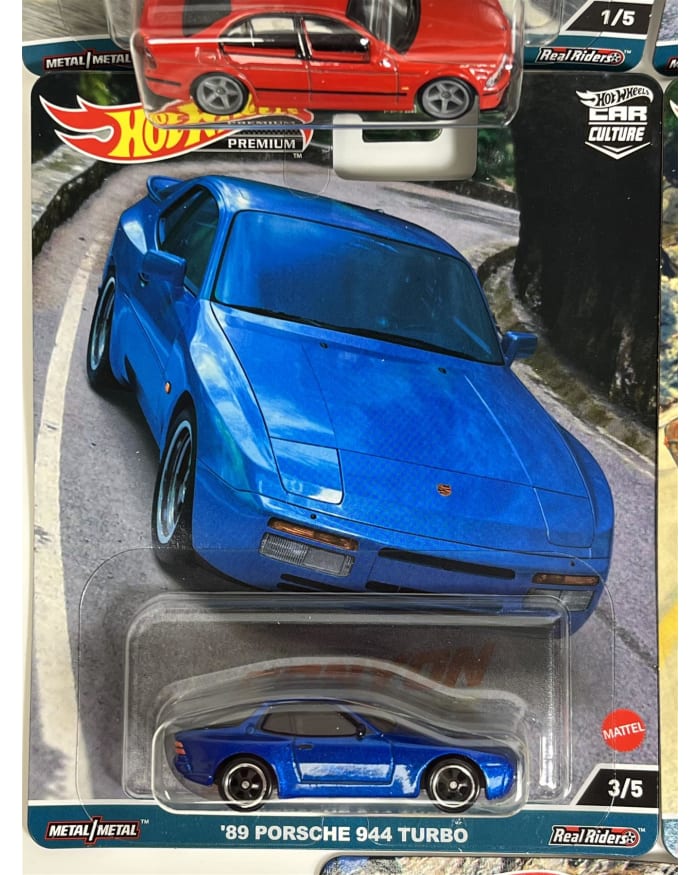 a blue car in a package