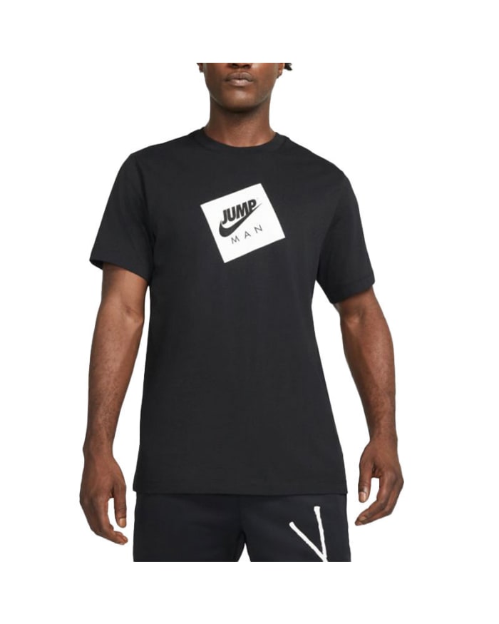 NIKE AIR JORDAN Mens T Shirts Crew Neck Athletic Cotton Summer Retro Jordan Tee Colour BlackSize XL EnableAll