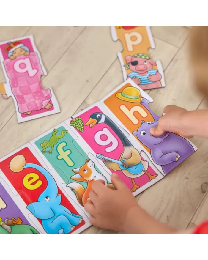 a child playing with a puzzle