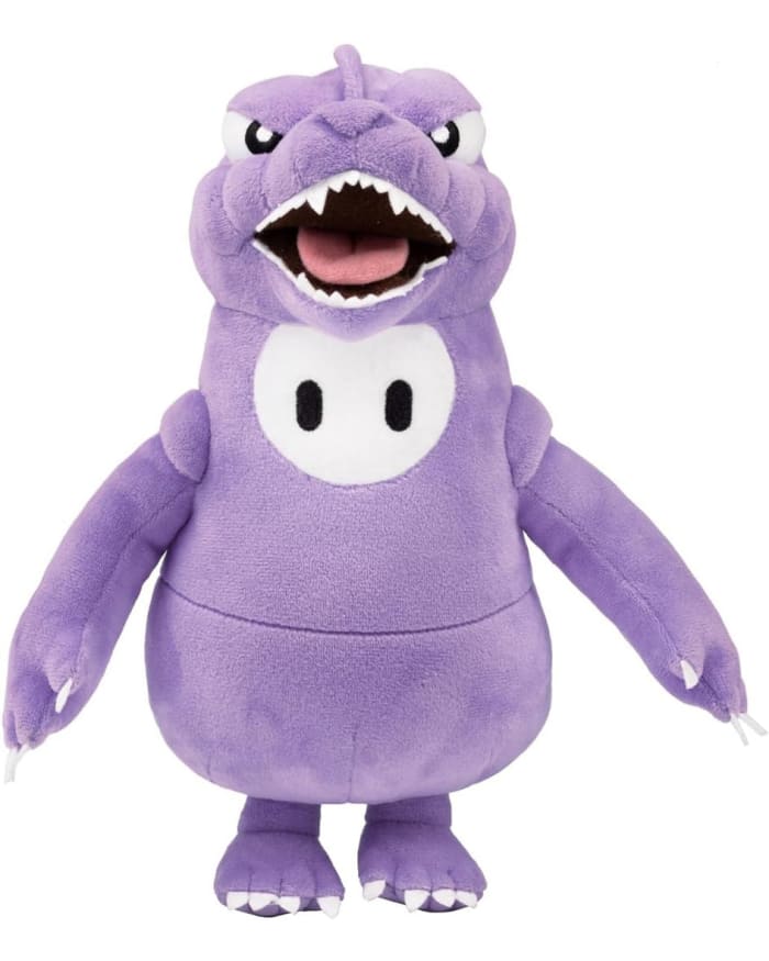 a purple stuffed animal