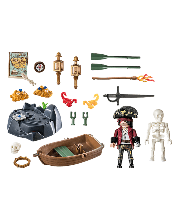 a collection of toys and objects