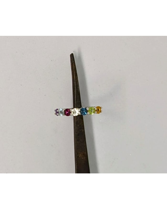 a ring on a tweezers