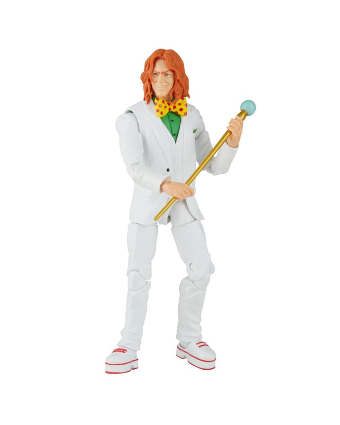 a toy figure of a man in a white suit