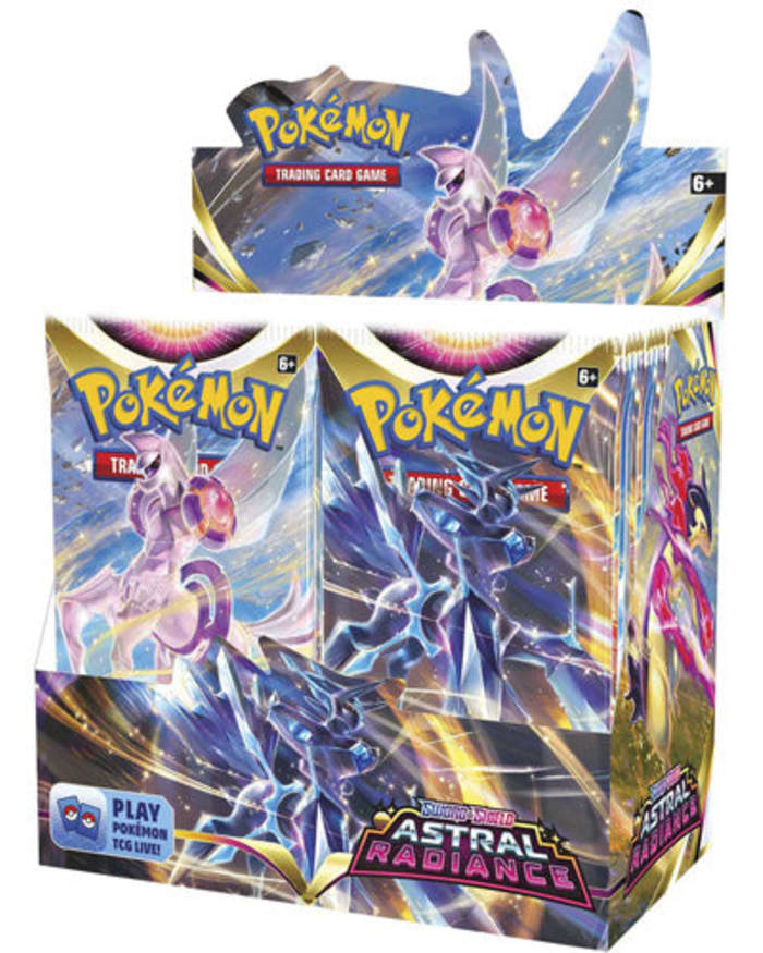 a box of pokemon trading card game