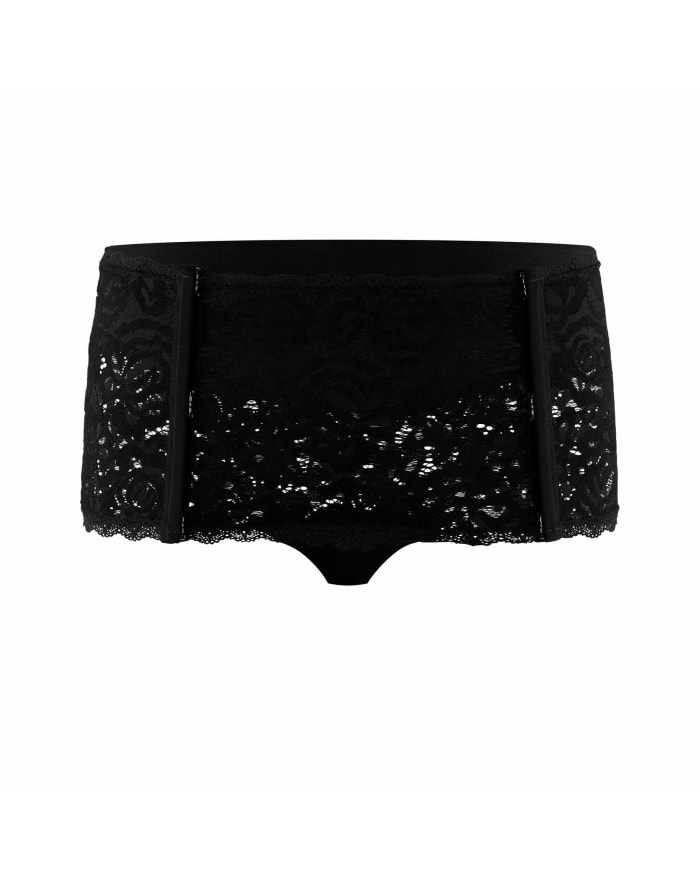 a black lace underwear with straps