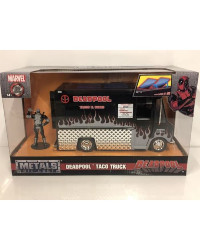 Deadpool Taco Truck with Deadpool Figure 1 24 Scale New Jada 30540 EnableAll