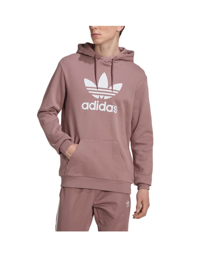 Adidas Mens Hoodies Trefoil Fleece Hoody Sweatshirts Casual Sweats Tops S M L XL EnableAll