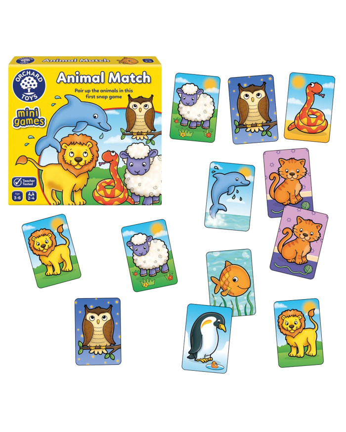 a box of animal match game