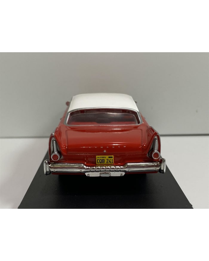 a red and white toy car