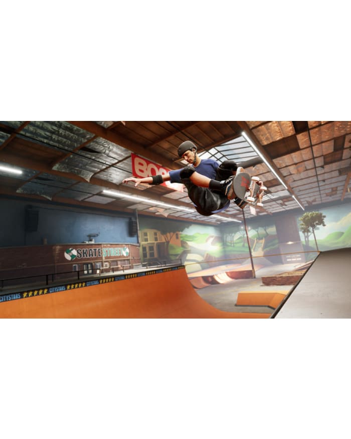 a man on a skateboard in the air