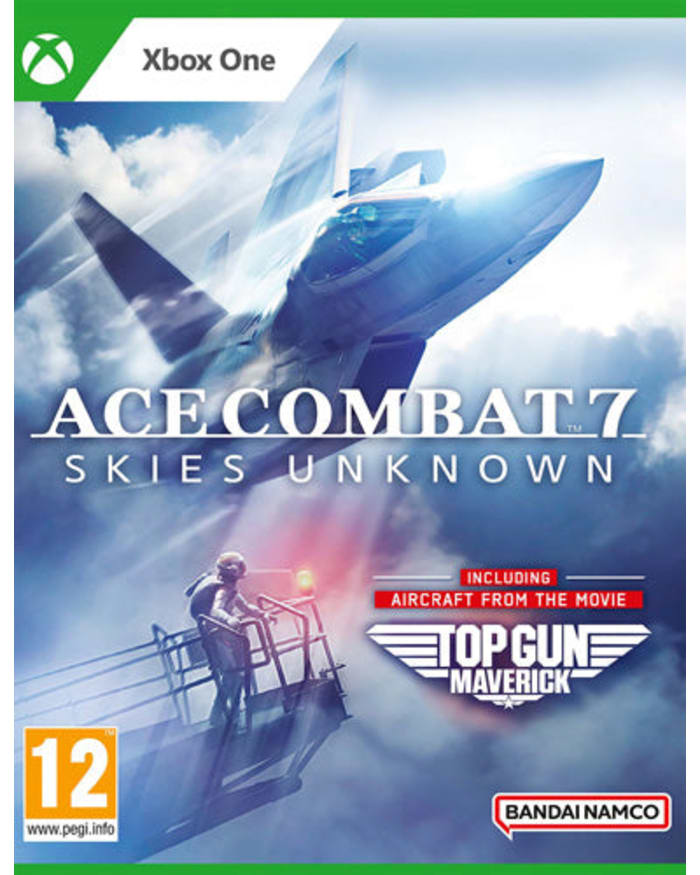 a video game cover with a jet plane and a person on the top of a plane